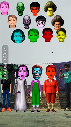 Scary Teacher 3D,Dancing Alien, Dancing Boy,Rod Sullivan & Me Correct Head Matching #shorts​