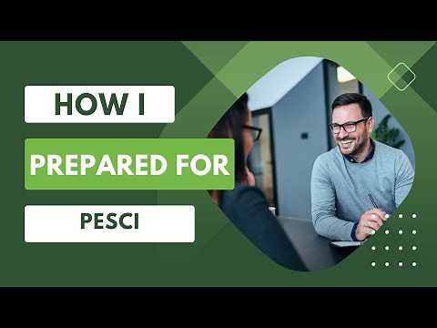 How I prepared for PESCI