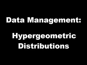 7.5 Hypergeometric Distributions (Math with Mr. Ray)