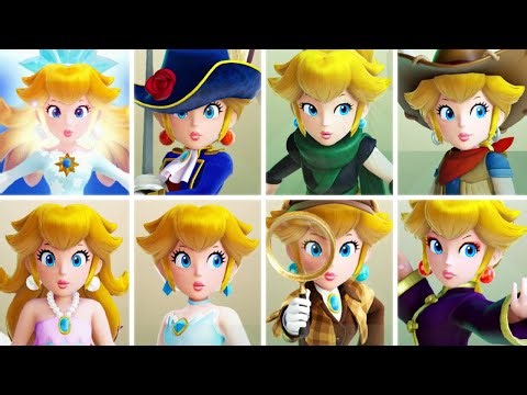 Princess Peach Showtime - All Transformations