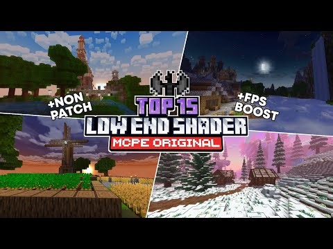 NON PATCH! Top 15 Low End Shader For Original Minecraft | MCPE/BE 1.21(Render Dragon)