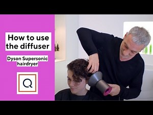 Using the diffuser | Dyson Supersonic hairdryer | QVCUK