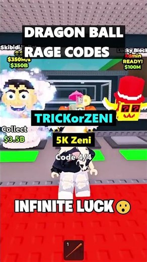 Dragon Ball Rage Codes Update January 2026 1 Dragon Ball #roblox #shorts