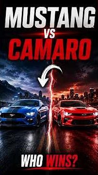 Ford Mustang GT vs Chevrolet Camaro SS 🔥 Which Muscle Car Wins?
