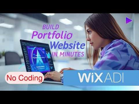 Build a Professional Portfolio Website with Wix ADI (Step-by-Step) | No Coding Needed 🚀