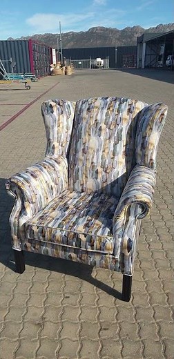 upholstered wingback chair tutorial for beginners how to upholster, cut and stitch & do deep button