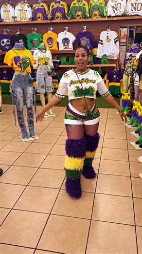 FreeStyle💕 on Instagram: "GET YOUR MARDI GRAS OUTFITS NOW 💜💚💛 Custom Pieces ✨ 🌐www.nolafreestyle.com . ✨ Locations . 📍5991 Bullard ave New Orleans la . 📍2001 St. Bernard ave New Orleans la . Contact us: . 📞 504-766-0241 📲Dm @freestyle_bullard . #Freestyleclothing #dress #womanclothing #handbags #necklace anklets shoes chinas heels boots croptops jeans socks slippers two-piece bodysuit menclothing sandals watches accessories tennisshoes clutches purse hats shorts skirts topsdiscoverypage
