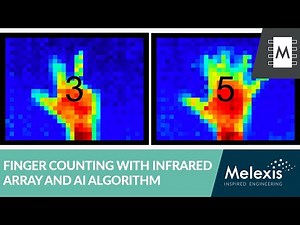Finger counting with infrared array and AI algorithm (MLX90640)