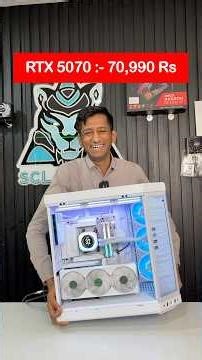 2.8 Lakh Rs White Gaming Pc Build | RTX 5070 | Hyte Y70 Touch Infinite. #shorts #pcbuildshorts