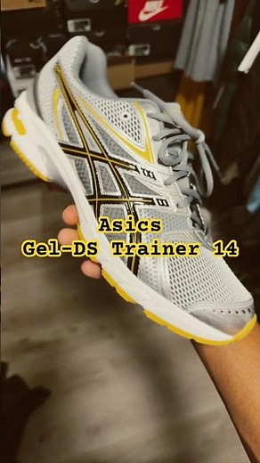 In-Hand look at the #Asics #Gel-DS Trainer 14 in White/Tai-Chi Yellow #running #dadshoes #yellow