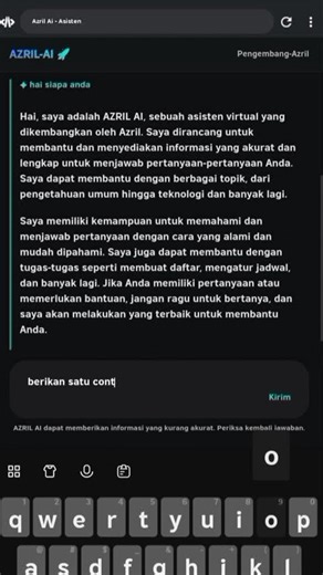 projeck membuat website asisten ai sederhana pakai html css dan js #pemula #index #css #javascript