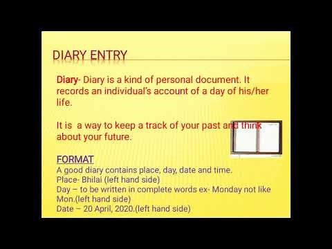 Class 6 Diary Entry
