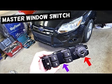 HOW TO REMOVE AND REPLACE MASTER WINDOW SWITCH FORD FOCUS MK3