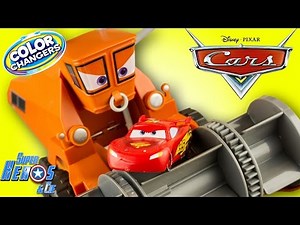 Disney Cars Color Changers Frank Eating McQueen Frank Chase & Change Playset 4k #Toy #Unboxing