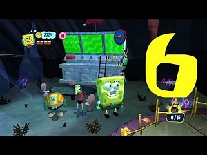 SpongeBob's Truth or Square (Wii) [4K] Part 6 - Level 6 [Meeting Mermaid Man and Barnacle Boy]
