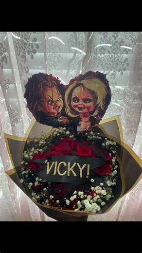 Chucky boquet❤️🔪 #chuckyboquet#smallbusiness#halloween#chucky#boquet@jasm!n @v