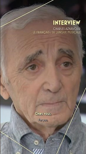 Charles Aznavour and his passion for the French language ❤️