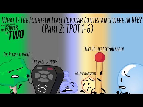 TPOT: What If The Fourteen Least Popular Contestants were in BFB? (Part 2: TPOT 1-6)