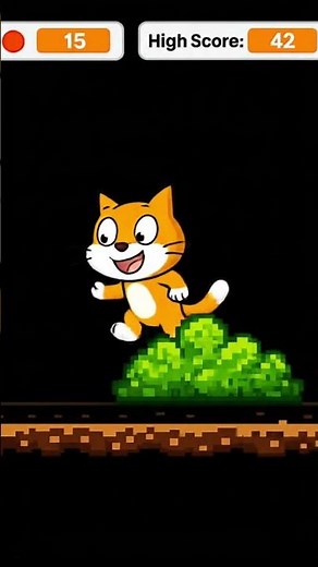 How to Make a Jumping Game in Scratch | Step-by-Step Tutorial#shorts #youtubeshorts