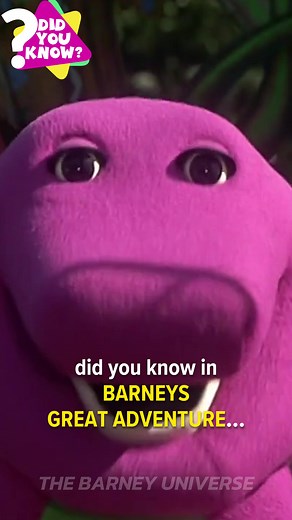 Did You Know in BARNEY’S GREAT ADVENTURE… #barney #behindthescenes #costume #barneymovie