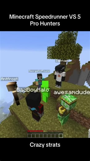 Minecraft Speedrunner Challenges Pro Hunters