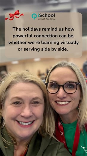 iSchool Virtual Academy of Texas on Instagram: "The holidays remind us how powerful connection can be, whether we’re learning virtually or serving side by side. Mrs. McKinney and Mrs. Stevens, who both serve on committees at their church, volunteered last week through the Angels of Light program, which blesses families from Houston’s inner city with a Christmas presentation, a warm meal, groceries, and gifts. They also got to enjoy a sweet in-person moment together while serving. A little kindne