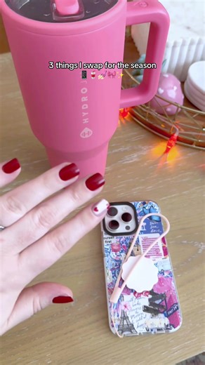 3 things I swap for the season or each holiday: my @HYDROJUG, phone case with @PopSockets, and my @KISS Nails 📱🥤💅🏻🎀✨ Th simpliest things make each season come alive 🎀 Nails and hydrojug are linked in my showcase. Phone case and popsocket linked in my Amazon ✨ #valentineswap #valentinesday #valentinesfinds #valentinesnails #valentinesday2026