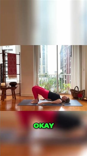 Bridge Pose: Engage Thighs, Lift, and Strengthen! #shorts #bridgepose #yoga #strengthening #love