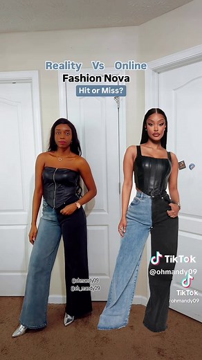 Fashion Nova Two Tone Baggy Jeans Review: Online vs Reality