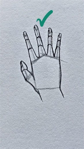 How to draw a hand ✏️ #tutorial #art #drawing #howtodraw