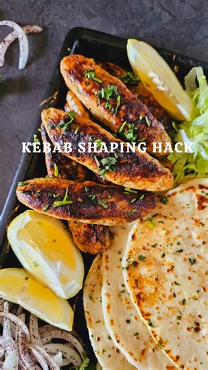 Ataleofsauceandspice on Instagram: "The ultimate Ramadan hack you didn’t know you needed. 🍢✨ ​If you’re still shaping kebabs one by one, stop! I only make them this way now and I’m never going back. ​Saves time: Cut your prep in half. ⏱️ ​Uniformity: Every kebab is identical for that pro-chef look. ​Stress-free: more time to do other things, less time at the counter. #kebabhack #iftarprep #ramadan2026 #mealprepmagic #viralhack"