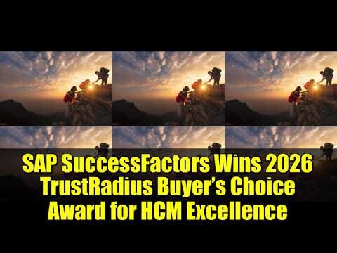SAP SuccessFactors Wins 2026 TrustRadius Buyer’s Choice Award for HCM Excellence