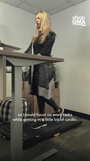 15K views · 33 reactions | This under-desk treadmill is a great option to step up your workday ‍♂️ MORE HERE: https://bit.ly/4gIQCf5 | Good Morning America | Facebook