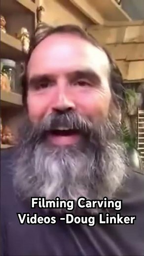Doug Linker discusses going with video challenges! #art #carving #woodcarving