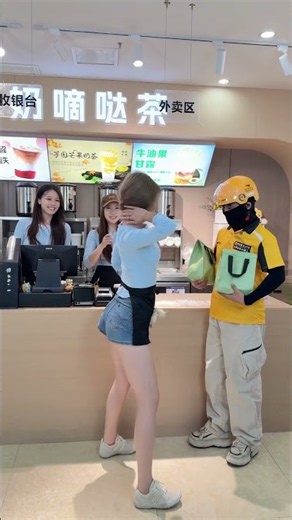 Sweet Vibe Dance 🧋🔥Smooth Moves in a Bubble Tea Shop | 1834