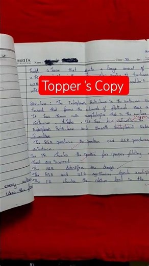 Topper 's Copy ll How to write exam copy ??????#topper#examcopy #shortsfeed #toppers