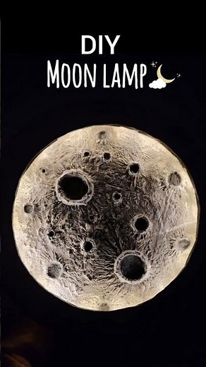 🌙how to make Moon Lamp at Home | Easy Night Light Craft