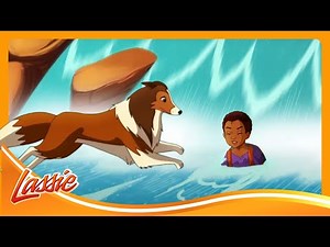 Brave Dog vs. Grizzlies & Piranhas | The New Adventures of Lassie | Cartoons for Kids
