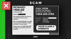 Getting free cash? No, this unclaimed reward voucher promising money is a scam