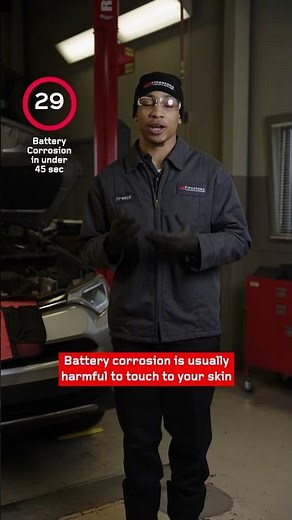 ⚠️ That white, chalky buildup on your battery? Don’t touch it.