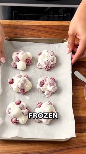 Frozen Yogurt Blueberry Clusters 🫐❄️