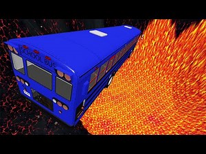 Car Jumps Into Volcano - BeamNG drive