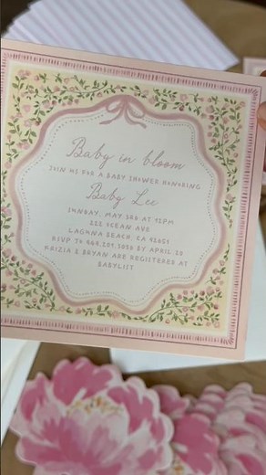 Baby Shower Invitation 🌸