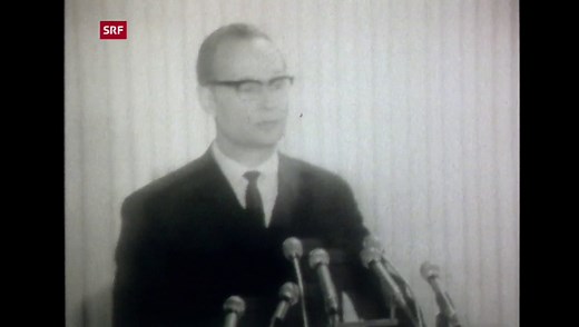 Rede Parteichef Alexander Dubcek