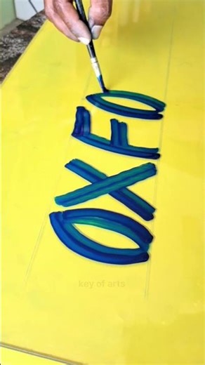 Hand Painting Letters Like a Pro 🖌️ #painting #shorts