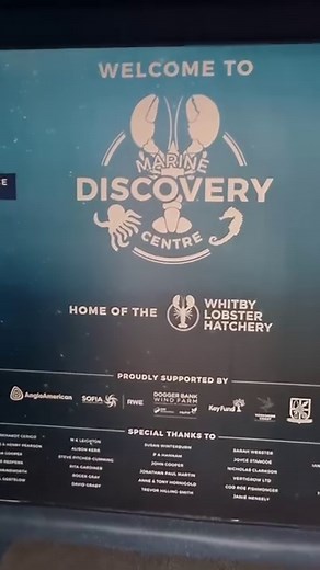 We recently visited the Marine Discovery Centre, home of the Whitby Lobster Hatchery on Pier Road, opposite the famous Magpie Cafe. We were fascinated by the experience. We learnt a lot about marine life that can be found around the local coastline. It's well worth a visit the next time you're in Whitby. You can interact with exhibits, learn about sea creatures, and witness the incredible work they do at the Lobster Hatchery. 🦞 @marinediscoverywhitby #Whitby #Lobster #lobsterhatchery #marinebio