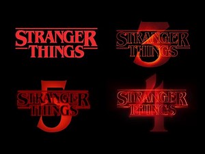 All stranger things logos! Season 1-5 2016-2025