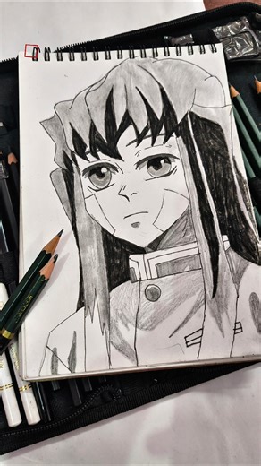 Drawing Muichiro Tokito | Demon slayer FanArt #Demon slayer #Shorts