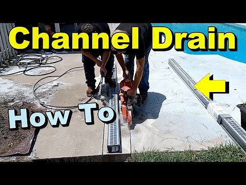 What is the Capacity of 5” NDS Channel Drain? Best Way to Install Long Channel