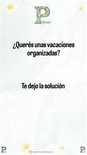 Pimay Para Vos on Instagram: "Organiza tus vacaciones... O tu vida diaria, te dejo opciones, consúltame los precios sin miedo!"